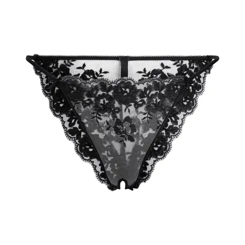 SKIMS Fw25 Вышитая версия LINGERIE CROTCHLESS String Бикини Трусики-бикини Женские