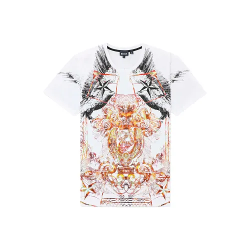 Just Cavalli Белая Мужская T-Рубашка