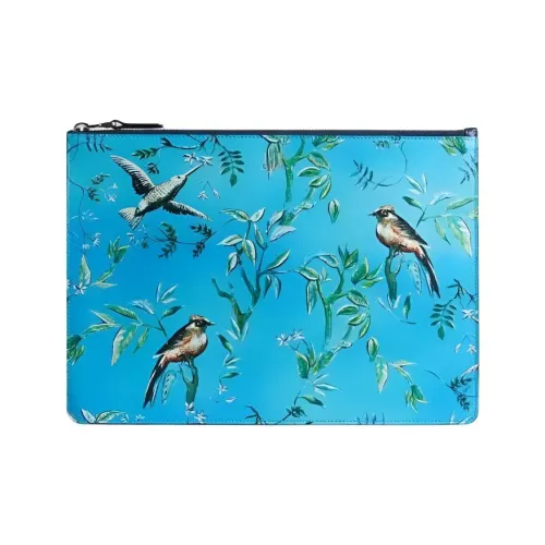 Dunhill Кожа Клатч Стандартный Мужской Зеленый