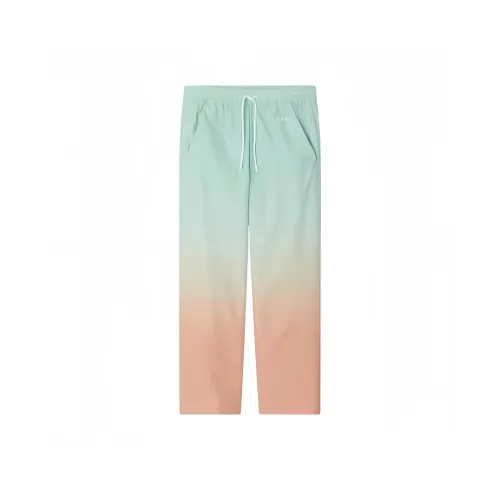 Asics x A.P.C SS25 Повседневные брюки Унисекс Розовый зеленый