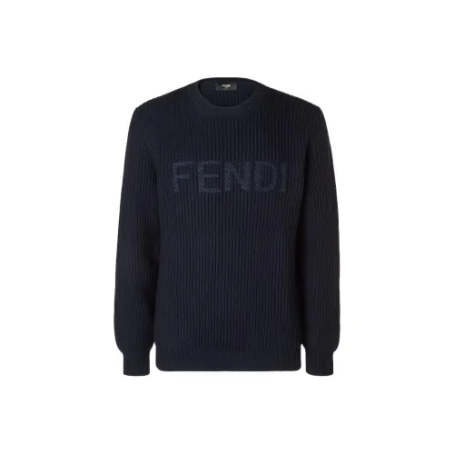 FENDI Синие Мужские Свитера