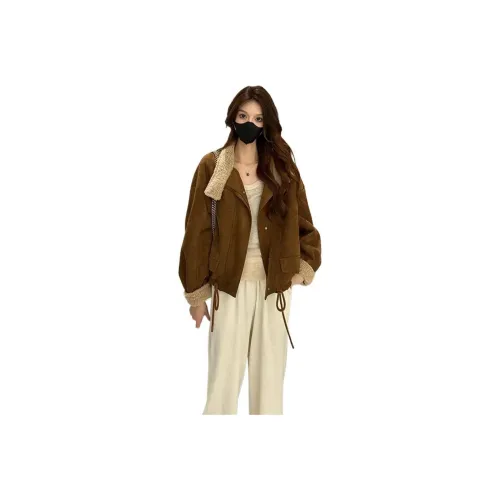 SIXUSICHOU Cropped Coat Women's