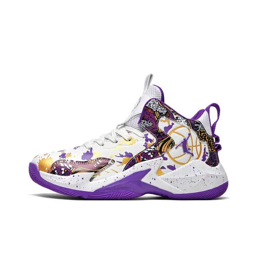 Prince McQueen Амортизация Износостойкие Высокие Баскетбольные Кроссовки с Противоскользящим Эффектом Унисекс