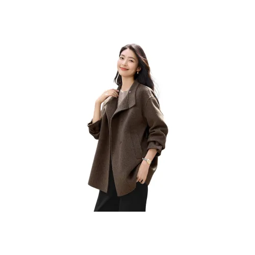 IHIMI Звездный кофейный Женский пальто