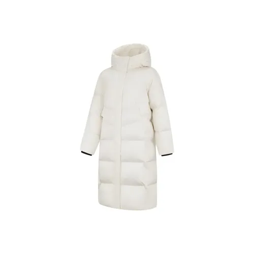 QIAODAN Pearl White Women's Down Jackets