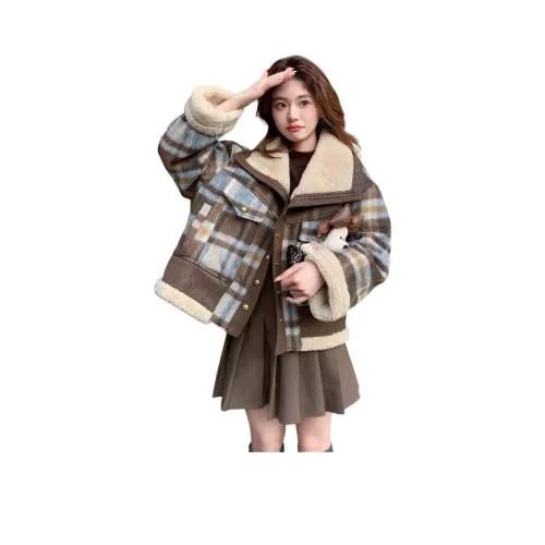 Little LU Studios Вельвет Feel Пальто Женское