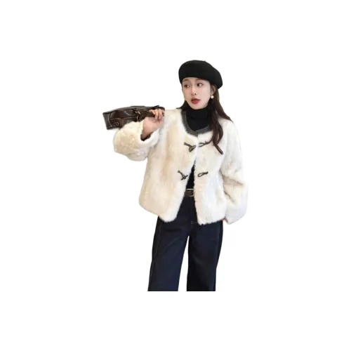 Sky Swan Velvet Feel Coat Women's