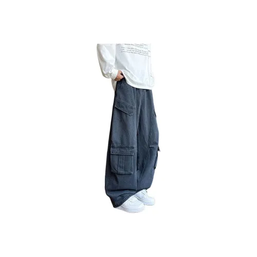 RUXU Черные джинсы с флисовой подкладкой для мужчин