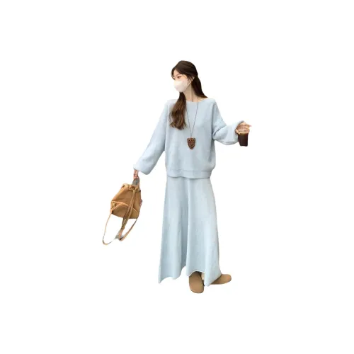 OURUOKE Длинное платье с длинными рукавами женское