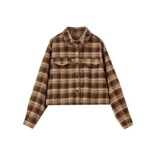 SENTUBILA Коричневый Женский Короткий Пальто