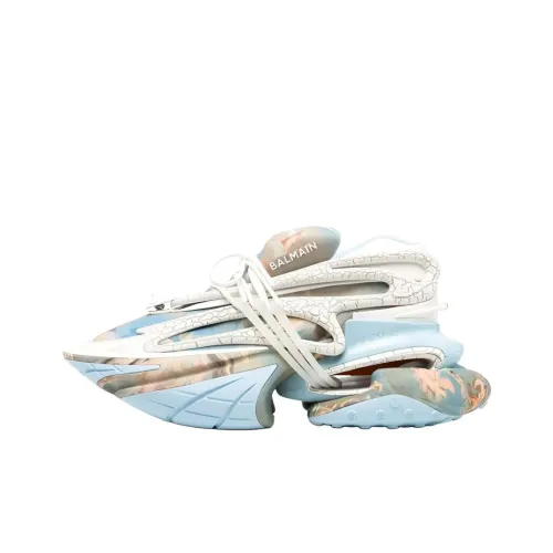 BALMAIN Unicorn Низкий Топ Спортивный Лайфстайл Повседневная Обувь Мужская Синяя