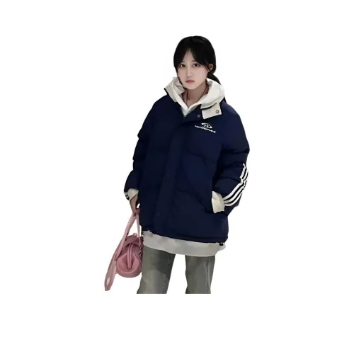 ZVJH Темно-синий женский пуховик