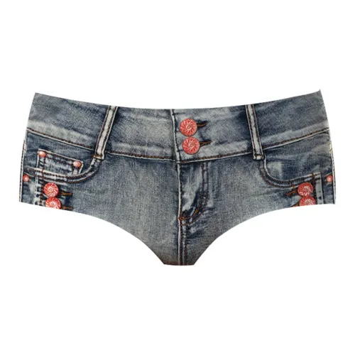 AIMENGYISI Ностальгический деним женские трусики-бикини