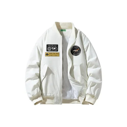 Pepe the Frog Бейсбольная пуховая куртка унисекс