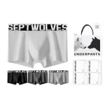 Коробка 4 пачки (Черный Белый + Белый + Темно-серый Белый + Светло-серый Белый)