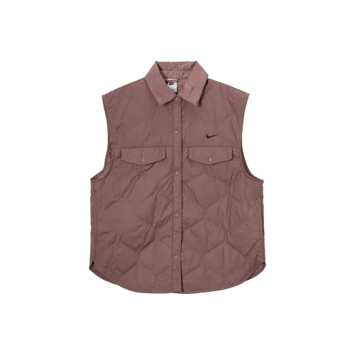 NIKE Дымчатый Розовый Женские Жилеты
