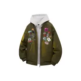 Армейский зеленый пиджак без подкладки