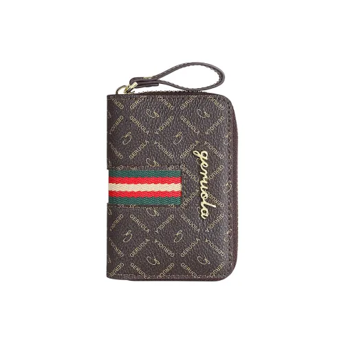 Gorora PVC Монетница Стандартная Женская Кофейная