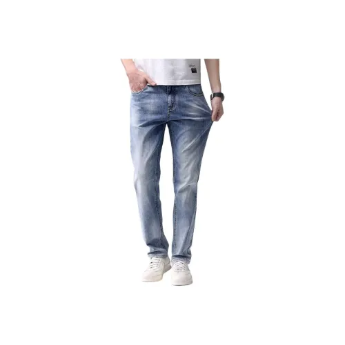 Мед Light Blue Unisex Jeans