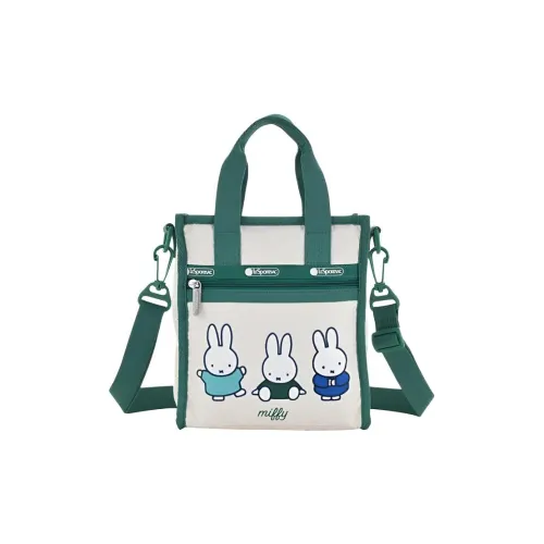 LeSportsac DICK BRUNA Hello Kitty Коллаборация Ткань Сумка Средний Женские Айвори Зеленый