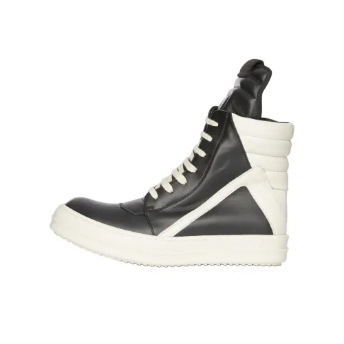 Rick Owens RO Высокие Топы Повседневная Обувь Мужская Белая Черная