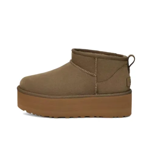 UGG CLASSIC ULTRA MINI Термобутсы для снега Женские Коричневый