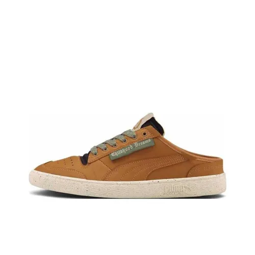 PUMA x Kyle Kuzma Ralph Sampson Mule Амортизация Износостойкие Низкие Кроссовки для скейтбординга Мужские Коричневые