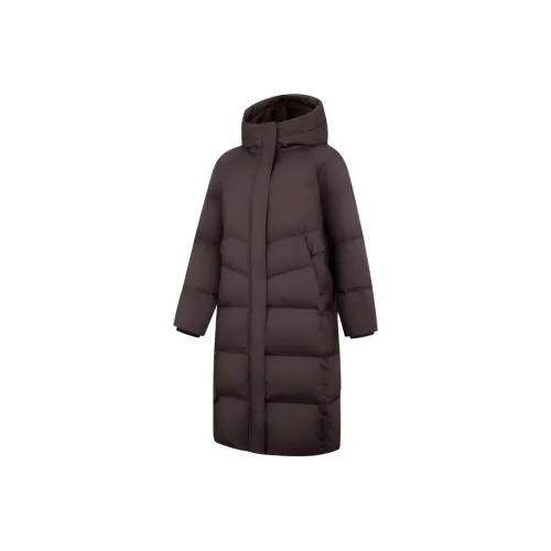 QIAODAN Барочный коричневый женский пуховик