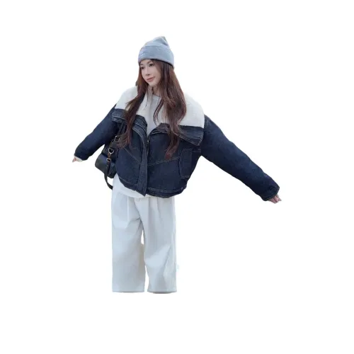 PAZZO Синий Черный Женские Пуховики