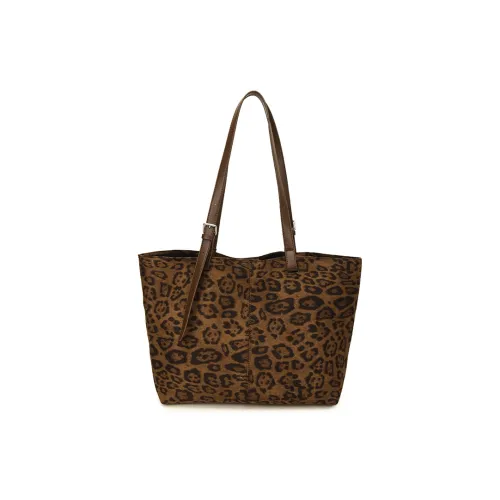 RIVMIND Замша Сумка через плечо Женская Коричневый Черный Кофейный Леопардовый принт Коричневый