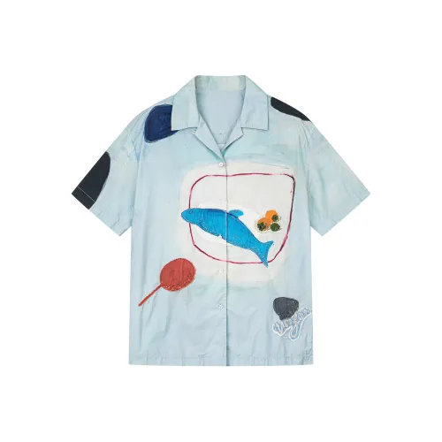 UOOYAA Принт Женские Рубашки