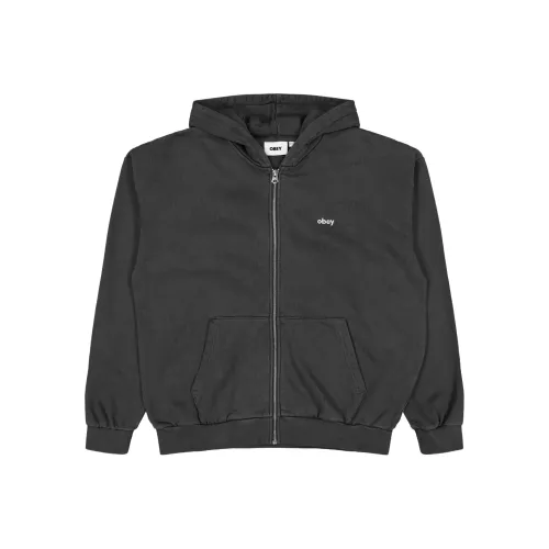 OBEY Lowercase Pigment Zip Hooded Sweatshirt Men's