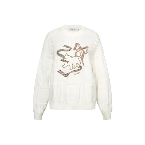 Guuka Hero Кремовый Белый Женский Трикотаж