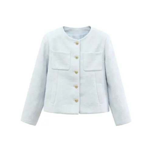 QIAOMONVHAI Cropped Coat Women's
