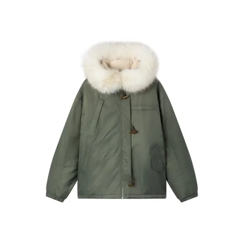 Dme Армейский зеленый унисекс пуховики