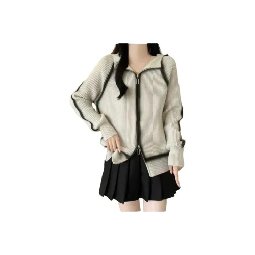 OURUOKE Абрикос Женский Трикотаж