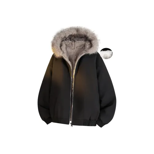 MARK WAFFLE Бархат Feel Пальто Унисекс