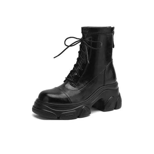 VANDEELEN Короткий ботинок Martin каблук 7,5 см женский