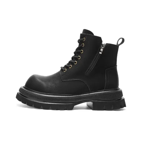 Grumpy Ram Винтажный Желтый Ботинки Короткий MID Голень Martin Boot Мужской