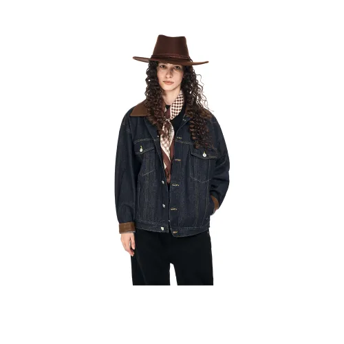 MT99 Винтажный синий унисекс куртки