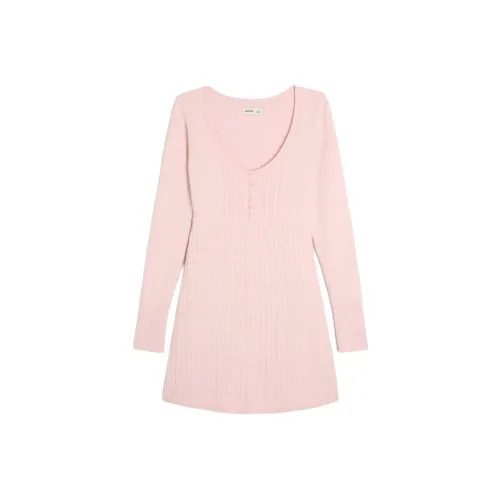 Hollister Длинное платье с длинными рукавами женское