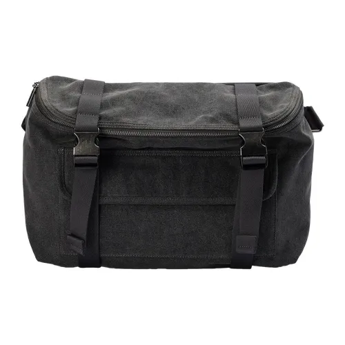 URBAN REVIVO Ткань Сумка через плечо Стандартная Мужская Темно-серая