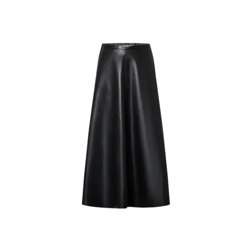 MO CO Черные Женские Повседневные Длинные Юбки