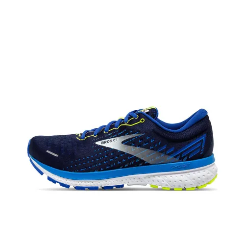 Brooks Ghost 13 Амортизация Износостойкий Низкий Топ Повседневные Беговые кроссовки Мужские Синие