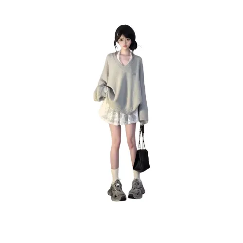 OURUOKE Длинное платье с длинными рукавами женское