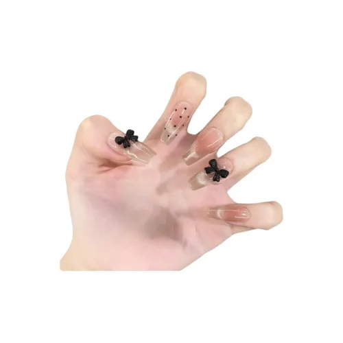 XIAMEIYU Французский минималистский стиль кошачий глаз гороховый узор бант ручная работа наиль-арт 25 мм