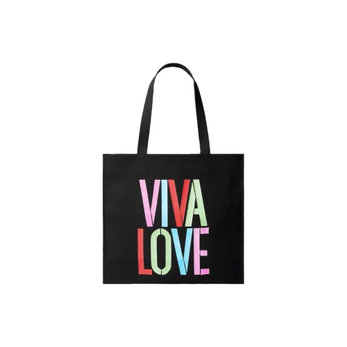 Calvin Klein × Marc Hundley Коллаборация Хлопок Тоут Сумка Сумка для покупок Сумка на плечо Женская Черная