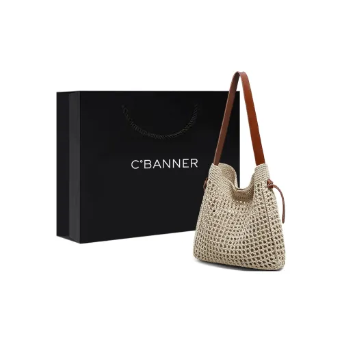 C°BANNER Ткань Сумка через плечо Большая Женская Экрю Абрикос