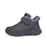 Темно-серый мужской флисовая подкладка, обувь для ходьбы среднего возраста, обувь для пап, обувь для дедушек