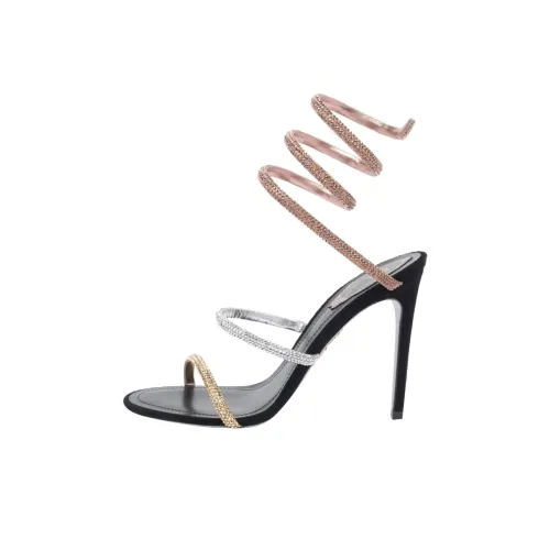 RENE CAOVILLA Cleo One Sandals Strap 10,5cm Women's Black РЕНЕ CAOVILLA Cleo One Сандалии Ремешок 10,5 см Женские Черные